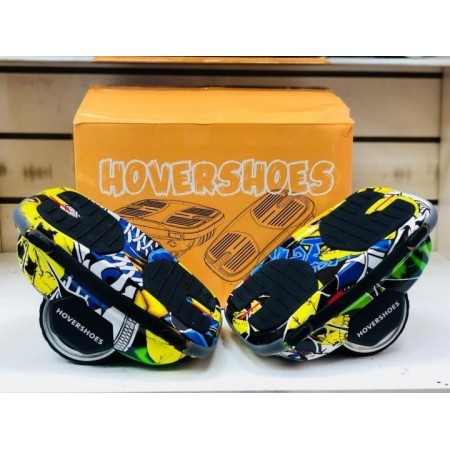 Электрические роликовые коньки Koowheel Hovershoes Граффити Желтый