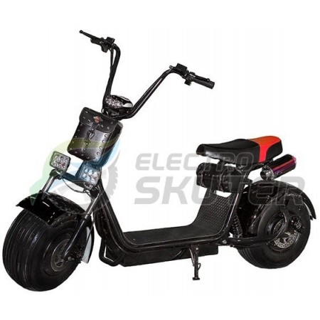 Электроскутер Citycoco с глушителем 1500W Черный