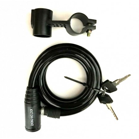 Замок тросовый 10 х 800 мм Cable Lock, 2 ключа (90207)