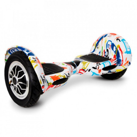 Гироскутер Smart Balance SUV 10 Граффити Белый Музыка + Самобаланс