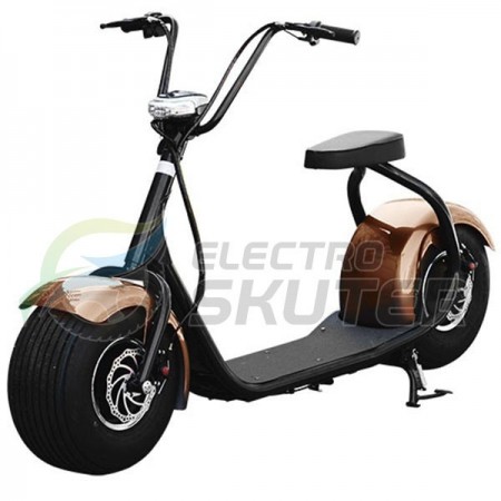 Электроскутер Seev Citycoco Classic 1000W 12Аh 60V Коричневый