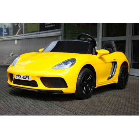 Электромобиль MyToy Porsche Cayman 180W Желтый