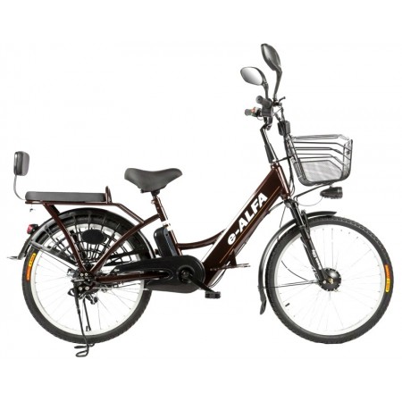 Велогибрид MyToy e-ALFA Коричневый