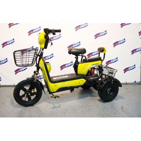 Электротрицикл Mytoy 500D Желтый