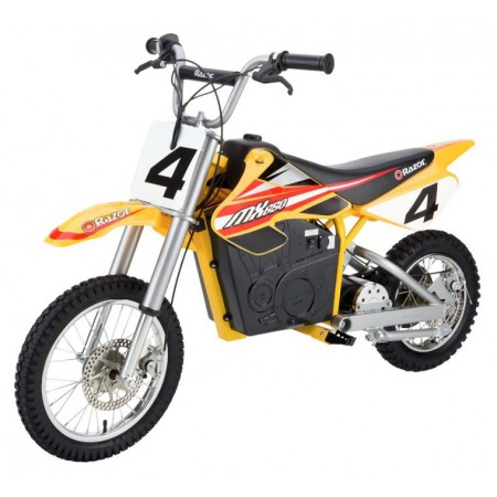 Электробайк Razor MX650 жёлтый