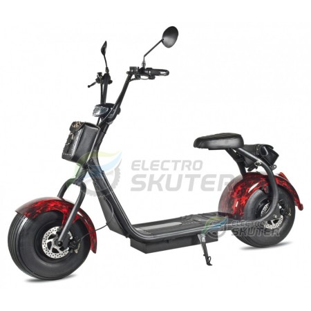 Электроскутер Jetson Citycoco Classic 1500W 20Аh 60V Красный Огонь