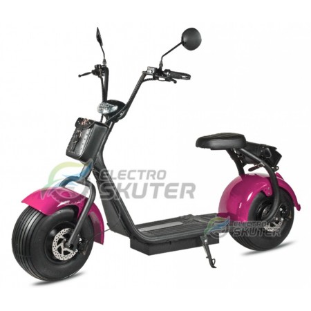 Электроскутер Citycoco Jetson Classic 1500W 20Аh 60V Розовый