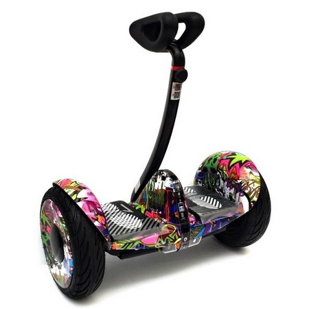 Мини-сигвей Mini Robot 54V Граффити Сиреневый