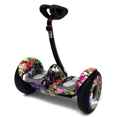 Мини-сигвей Mini Robot 54V Граффити Сиреневый