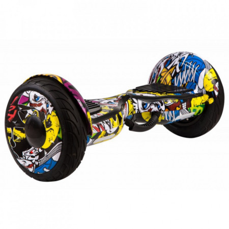 Гироскутер GT Smart Wheel 10,5 Самобаланс + App Граффити Желтый