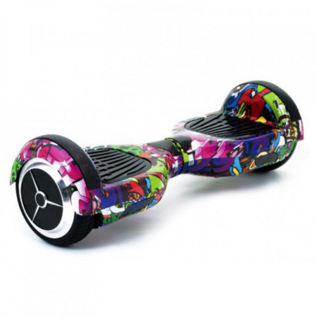 Гироскутер Smart Balance Wheel 6.5 Граффити Сиреневый Музыка + Самобаланс